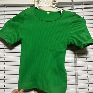 Aritzia babaton Green Ribbed Women's Top XS